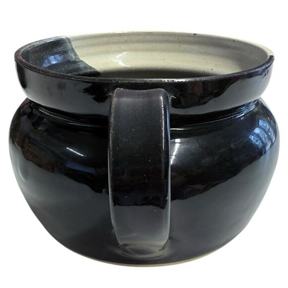 Kings Pottery Seagrove NC Studio Art Pottery Soup Mugs Bowls Black White Signed - Picture 8 of 13